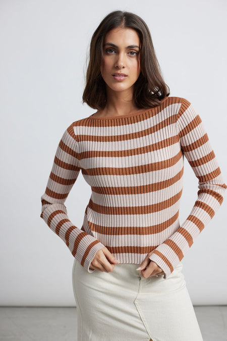 Trui met ronde hals Beige - 24 colours GmbH