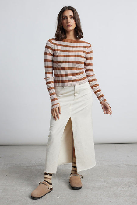 Trui met ronde hals Beige - 24 colours GmbH