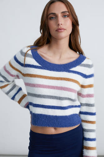Trui met ronde hals Wit - 24 colours GmbH