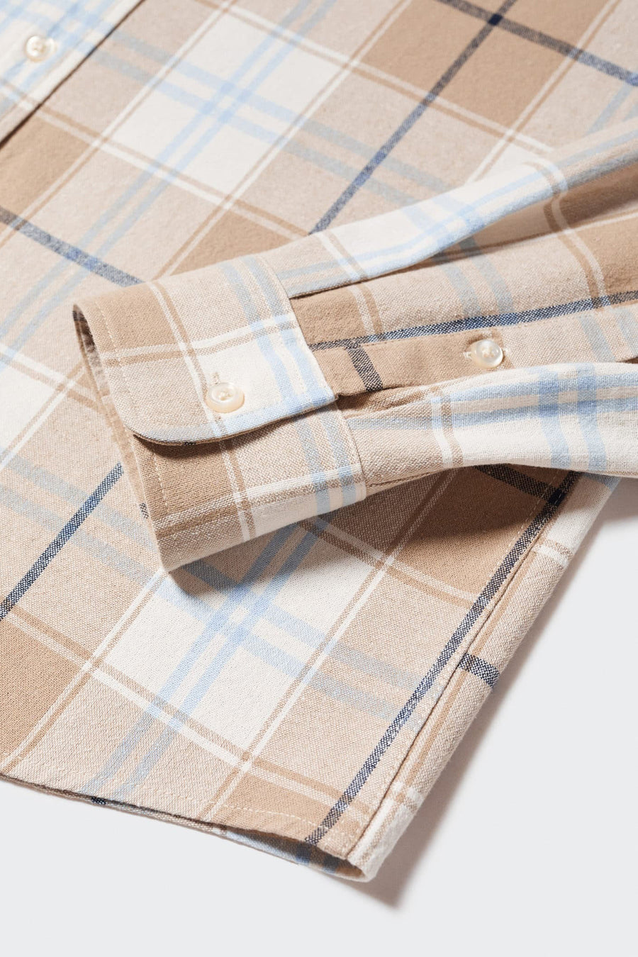 Hemd (lange mouwen) Beige - Mango