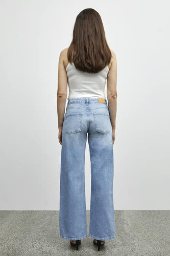 Jeans wide Light blue denim - PULZ