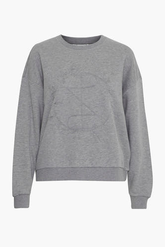 Sweater met ronde hals Grijs - PULZ