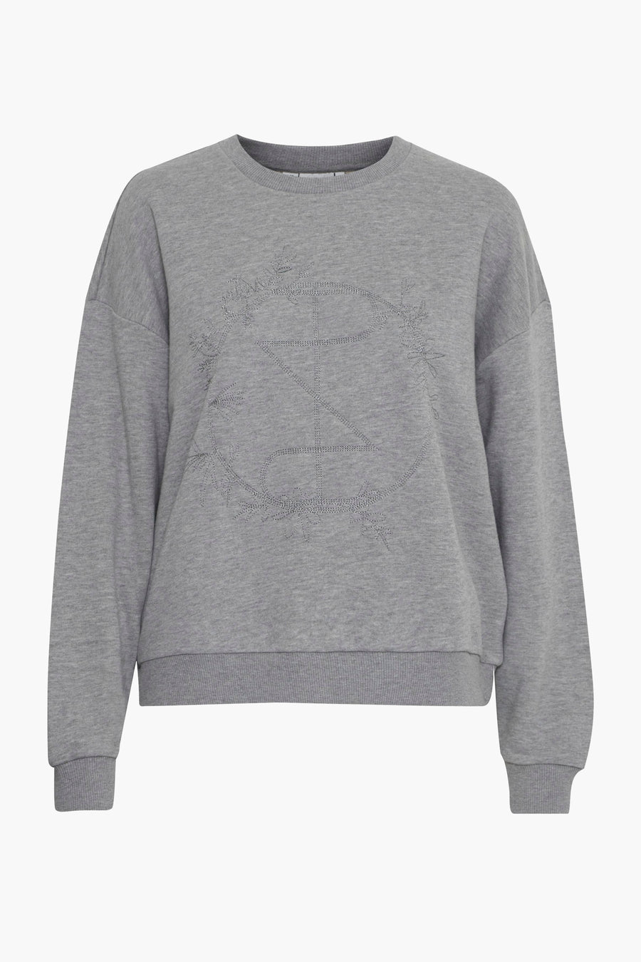 Sweater met ronde hals Grijs - PULZ