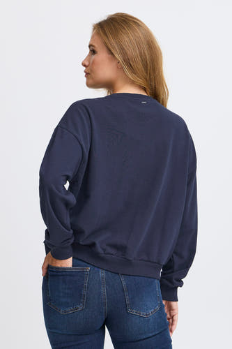 Sweater met ronde hals Blauw - PULZ