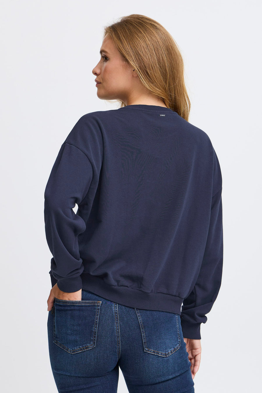 Sweater met ronde hals Blauw - PULZ