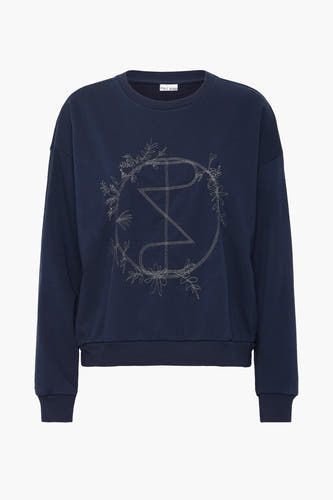 Sweater met ronde hals Blauw - PULZ