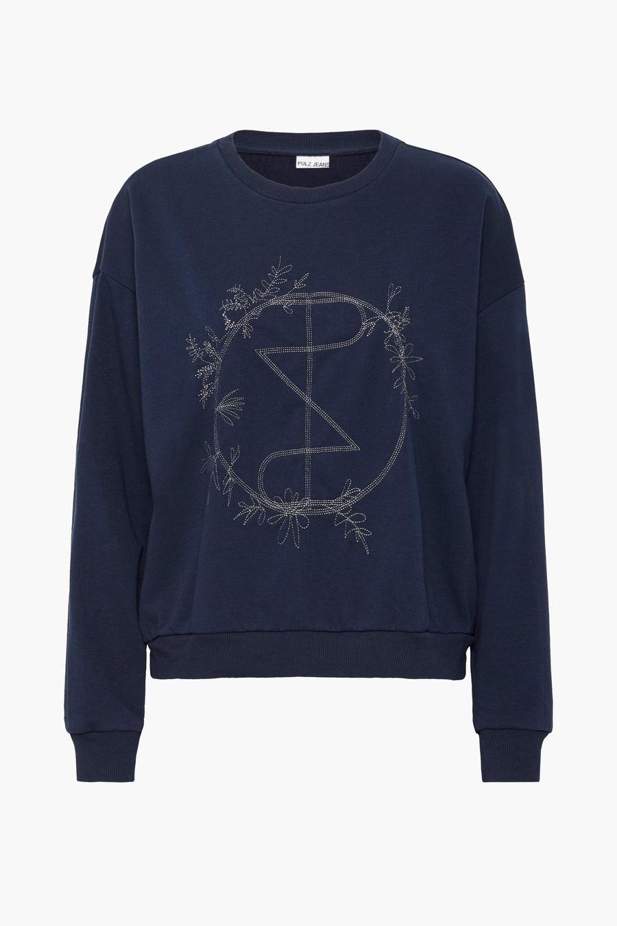 Sweater met ronde hals Blauw - PULZ