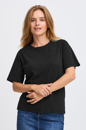 T-shirt (korte mouwen) Zwart - PULZ