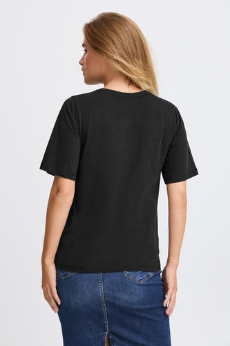 T-shirt (korte mouwen) Zwart - PULZ