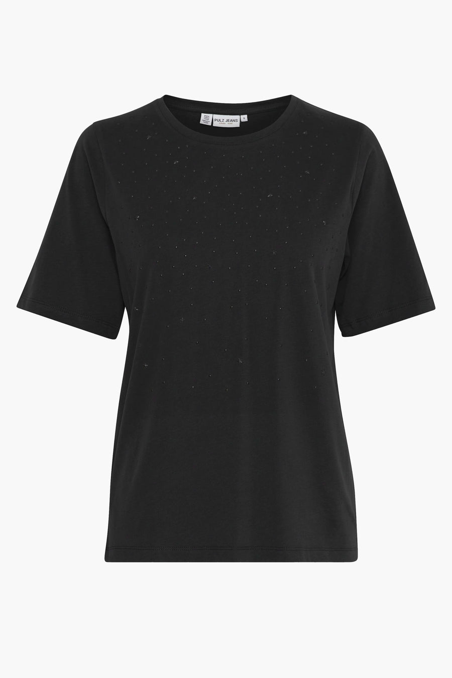T-shirt (korte mouwen) Zwart - PULZ