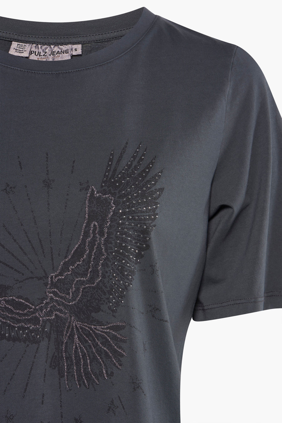 T-shirt (korte mouwen) Grijs - PULZ