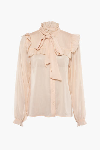 Hemd (lange mouwen) Beige - PULZ