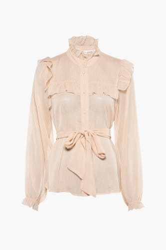 Hemd (lange mouwen) Beige - PULZ