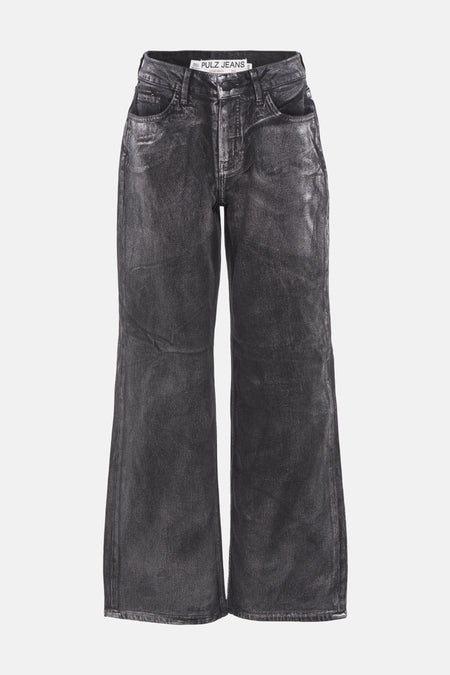 Jeans wide Zilver - PULZ