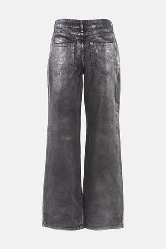 Jeans wide Zilver - PULZ