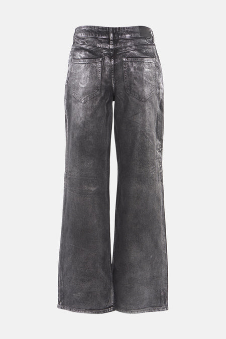 Jeans wide Zilver - PULZ