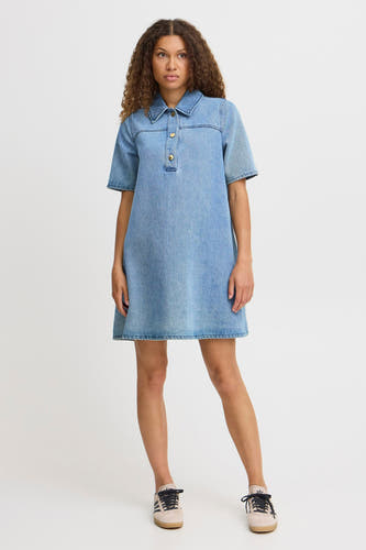 Kleedjes (korte mouwen) Denim - PULZ