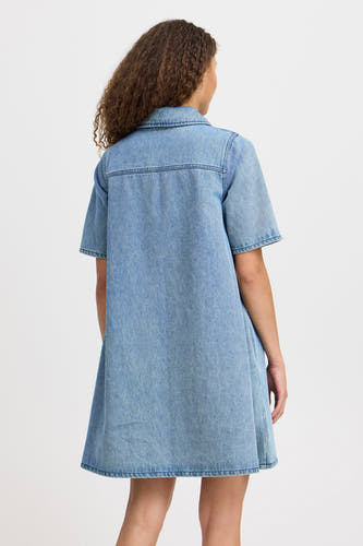 Kleedjes (korte mouwen) Denim - PULZ
