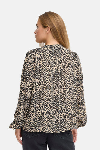 Blouse (lange mouwen) Bruin - PULZ