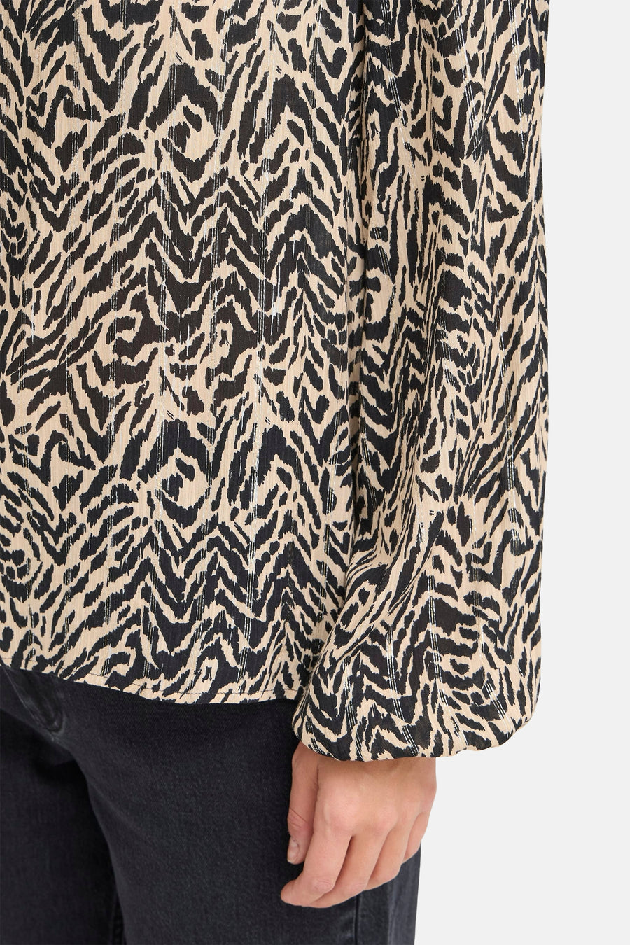 Blouse (lange mouwen) Bruin - PULZ
