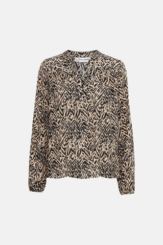 Blouse (lange mouwen) Bruin - PULZ