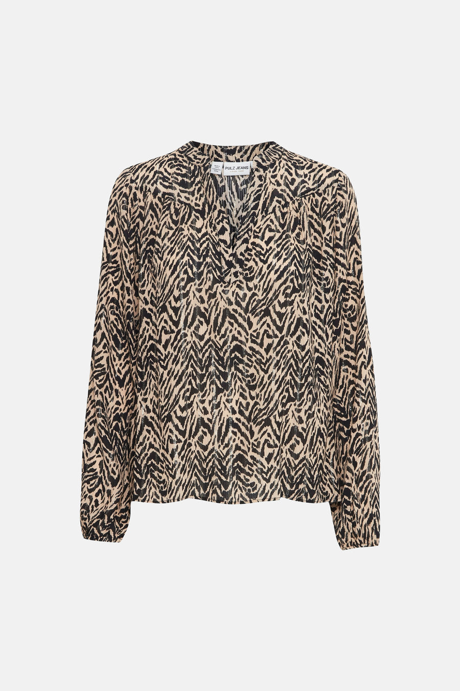 Blouse (lange mouwen) Bruin - PULZ