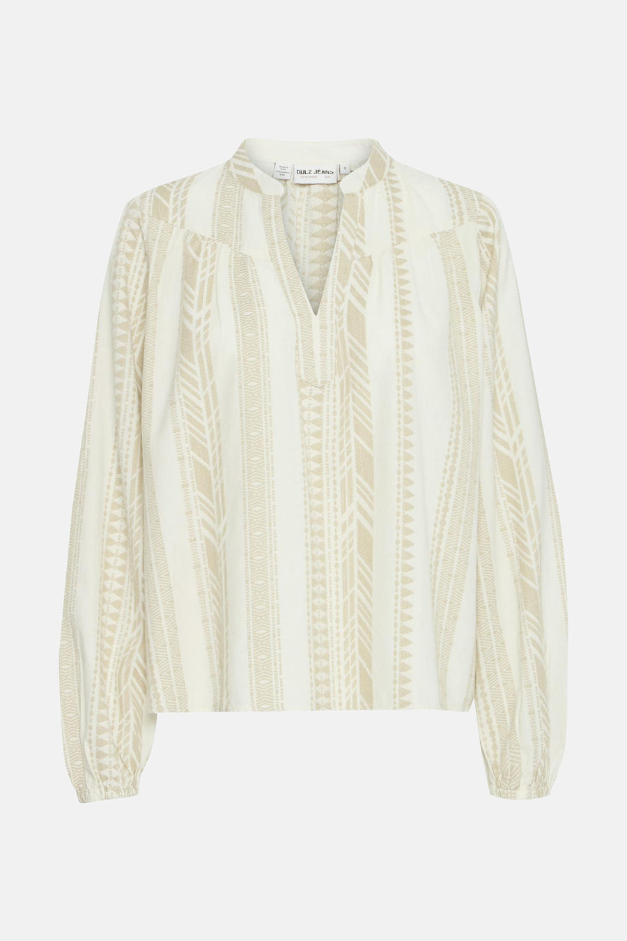 Blouse (lange mouwen) Ecru - PULZ