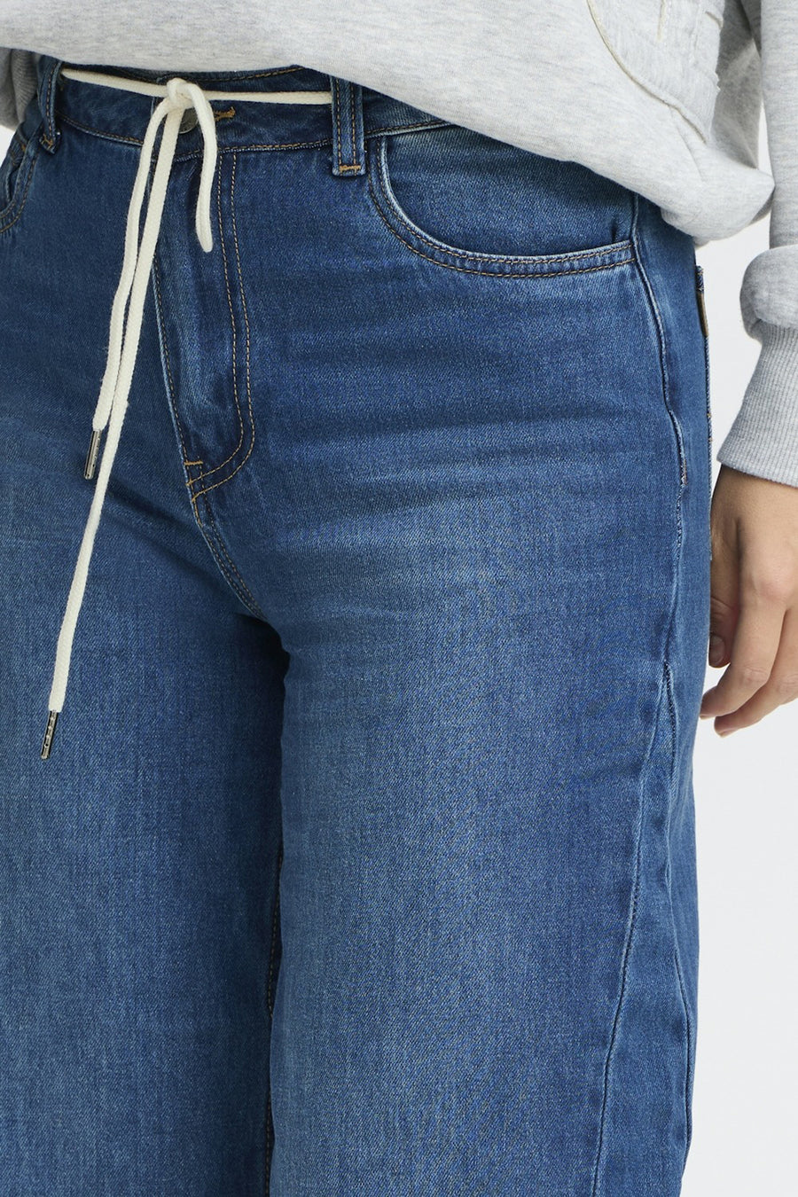 Jeans wide Dark blue denim - PULZ