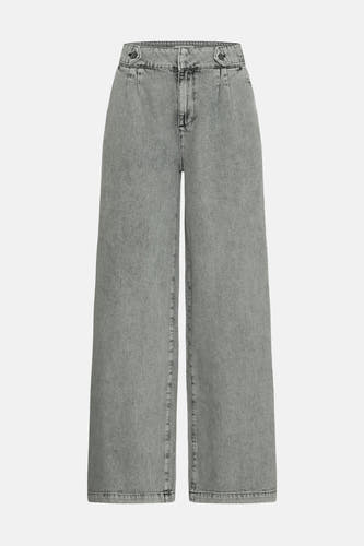 Jeans wide Light grey denim - PULZ