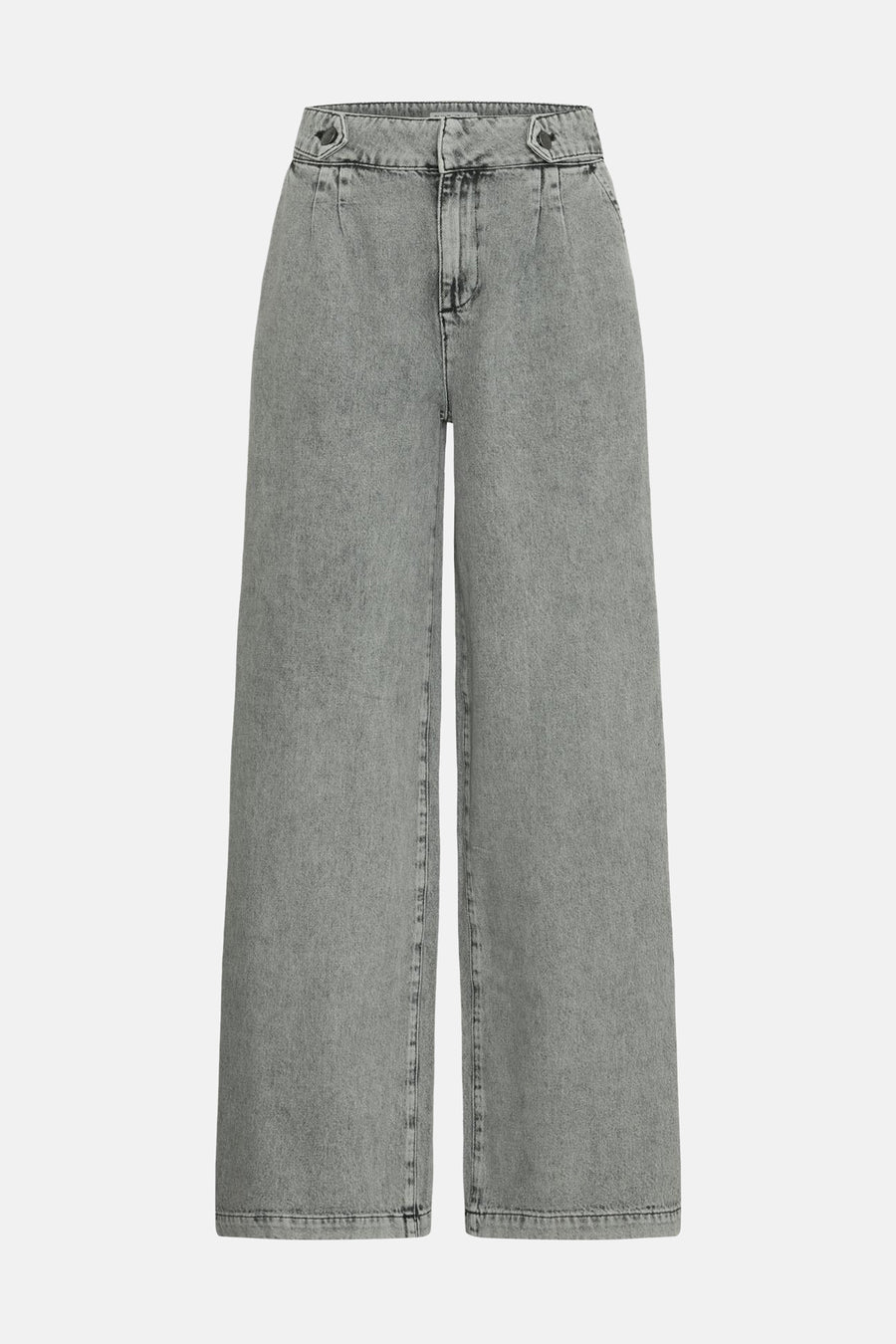 Jeans wide Light grey denim - PULZ