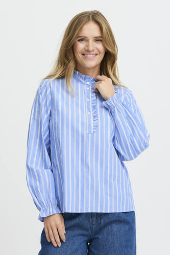Blouse (lange mouwen) Blauw - PULZ