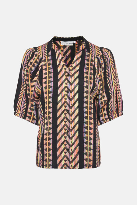 Blouse (lange mouwen) Zwart - PULZ