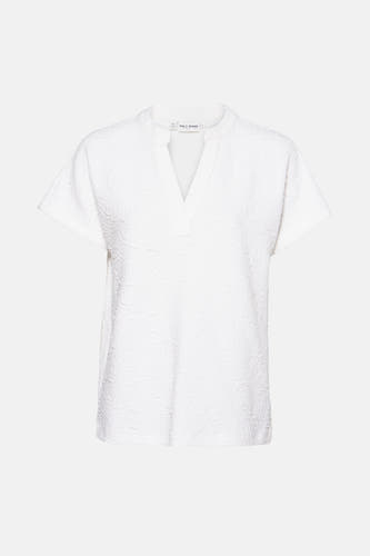 Blouse (korte mouwen) Ecru - PULZ