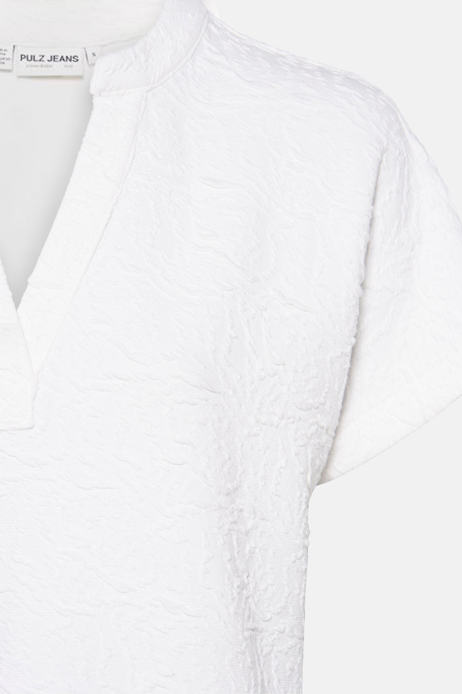 Blouse (korte mouwen) Ecru - PULZ