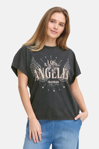 T-shirt (korte mouwen) Zwart - PULZ