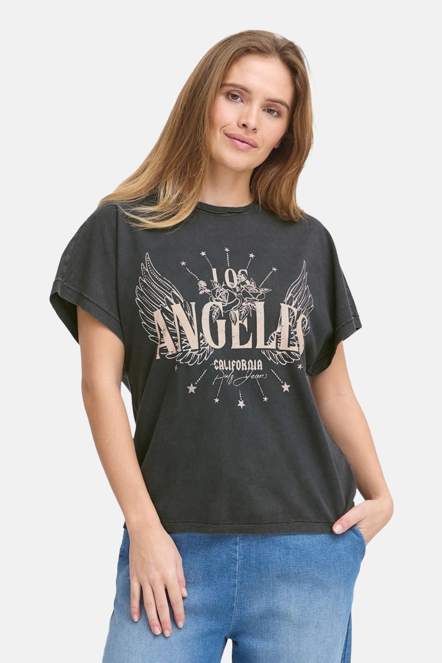 T-shirt (korte mouwen) Zwart - PULZ