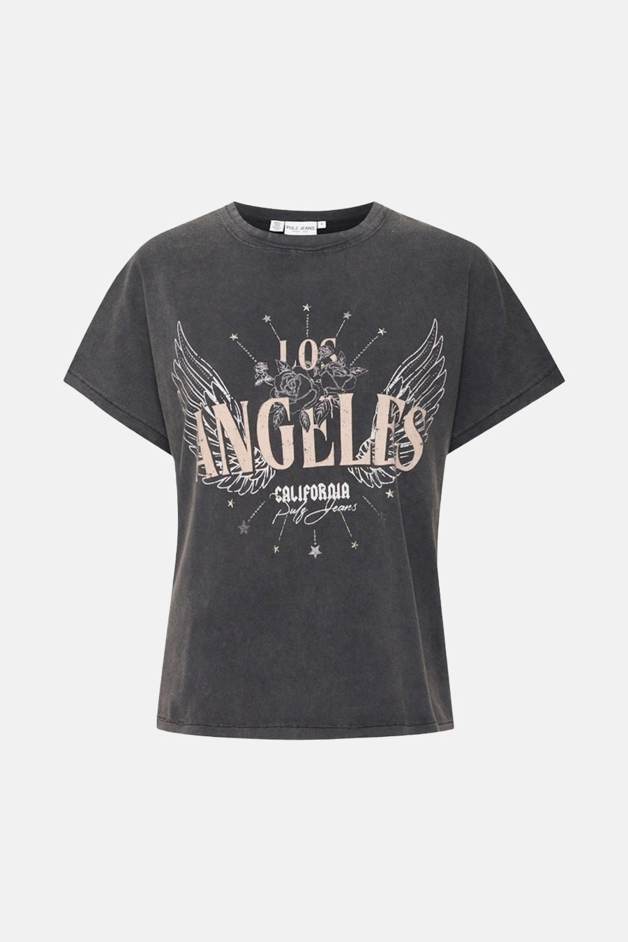 T-shirt (korte mouwen) Zwart - PULZ