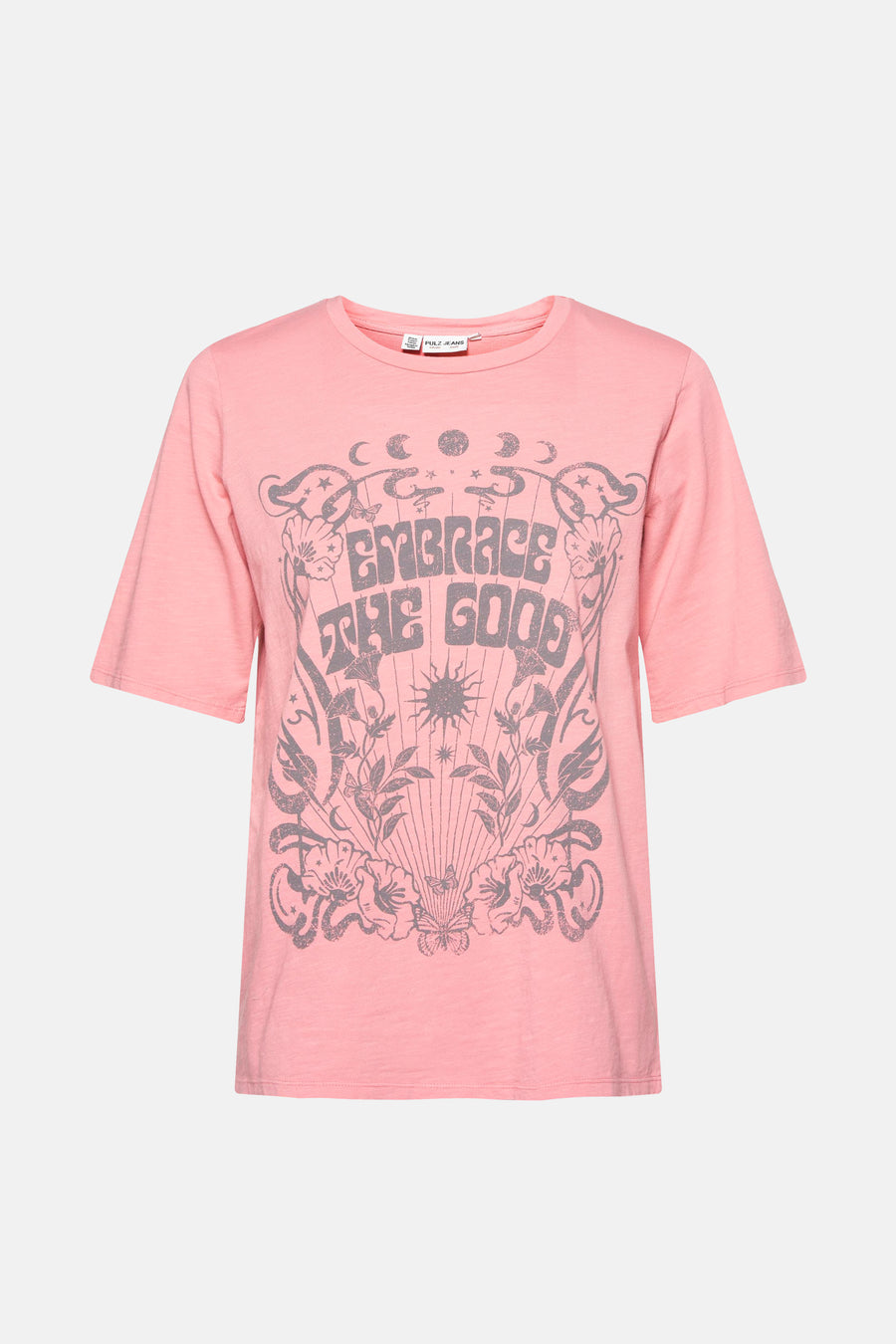 T-shirt (korte mouwen) Roze - PULZ