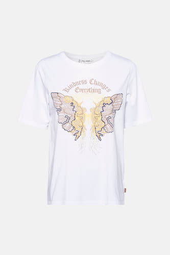 T-shirt (korte mouwen) Wit - PULZ