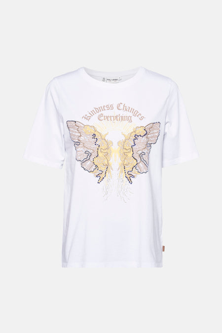 T-shirt (korte mouwen) Wit - PULZ