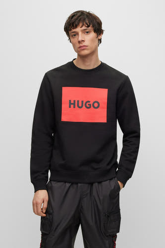 Sweater met ronde hals Zwart - HUGO