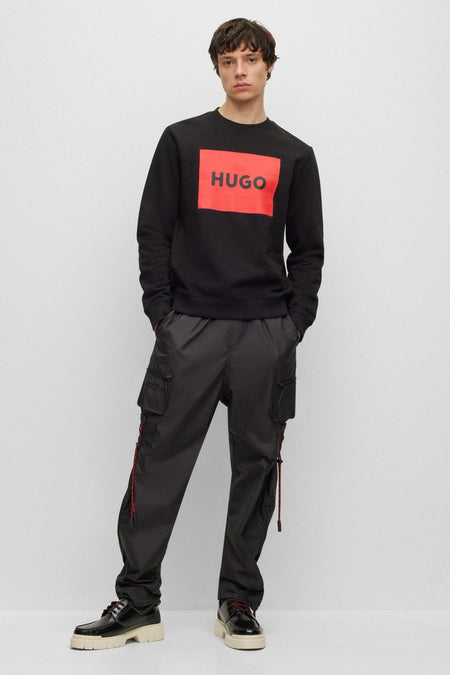 Sweater met ronde hals Zwart - HUGO