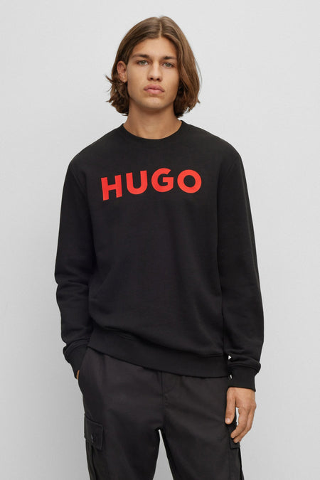 Sweater met ronde hals Zwart - HUGO