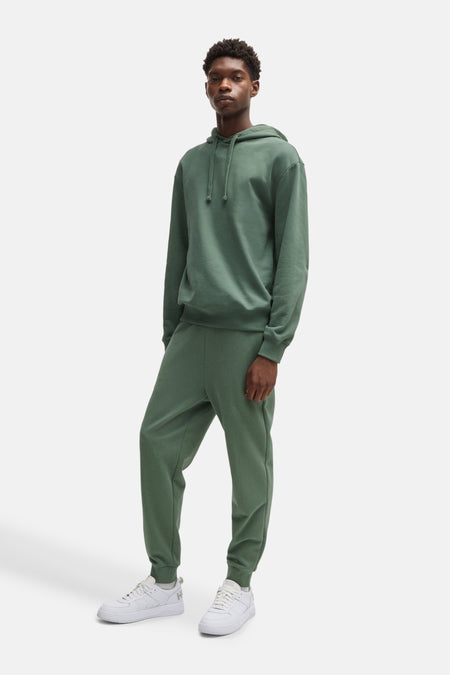 Sweater met kap Groen - HUGO