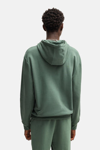 Sweater met kap Groen - HUGO