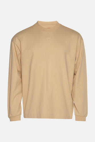 Sweater met ronde hals Beige - HUGO