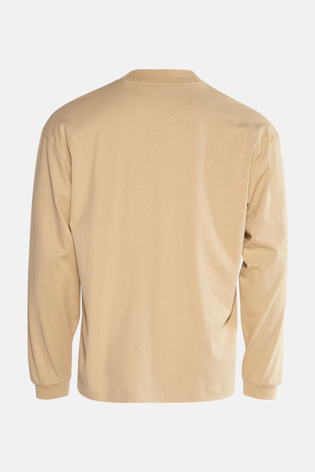 Sweater met ronde hals Beige - HUGO