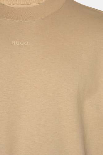 Sweater met ronde hals Beige - HUGO