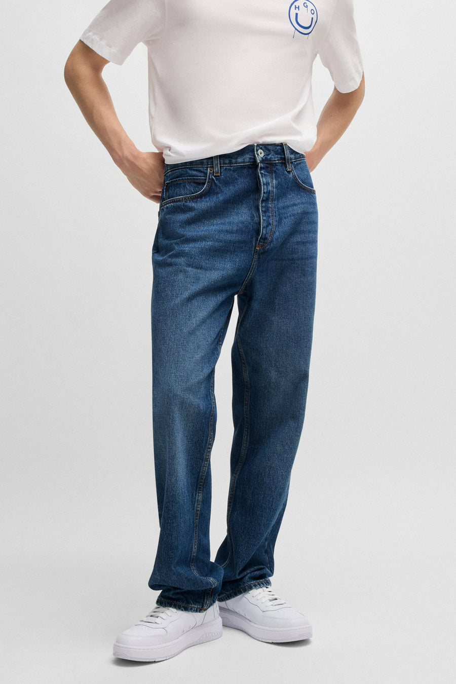 Jeans tapered Mid blue denim - HUGO BLUE
