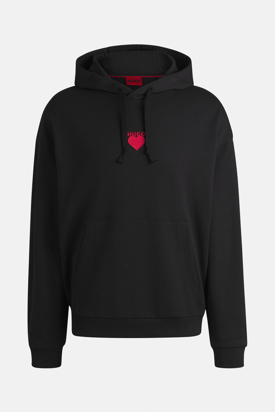 Sweater met kap Zwart - HUGO